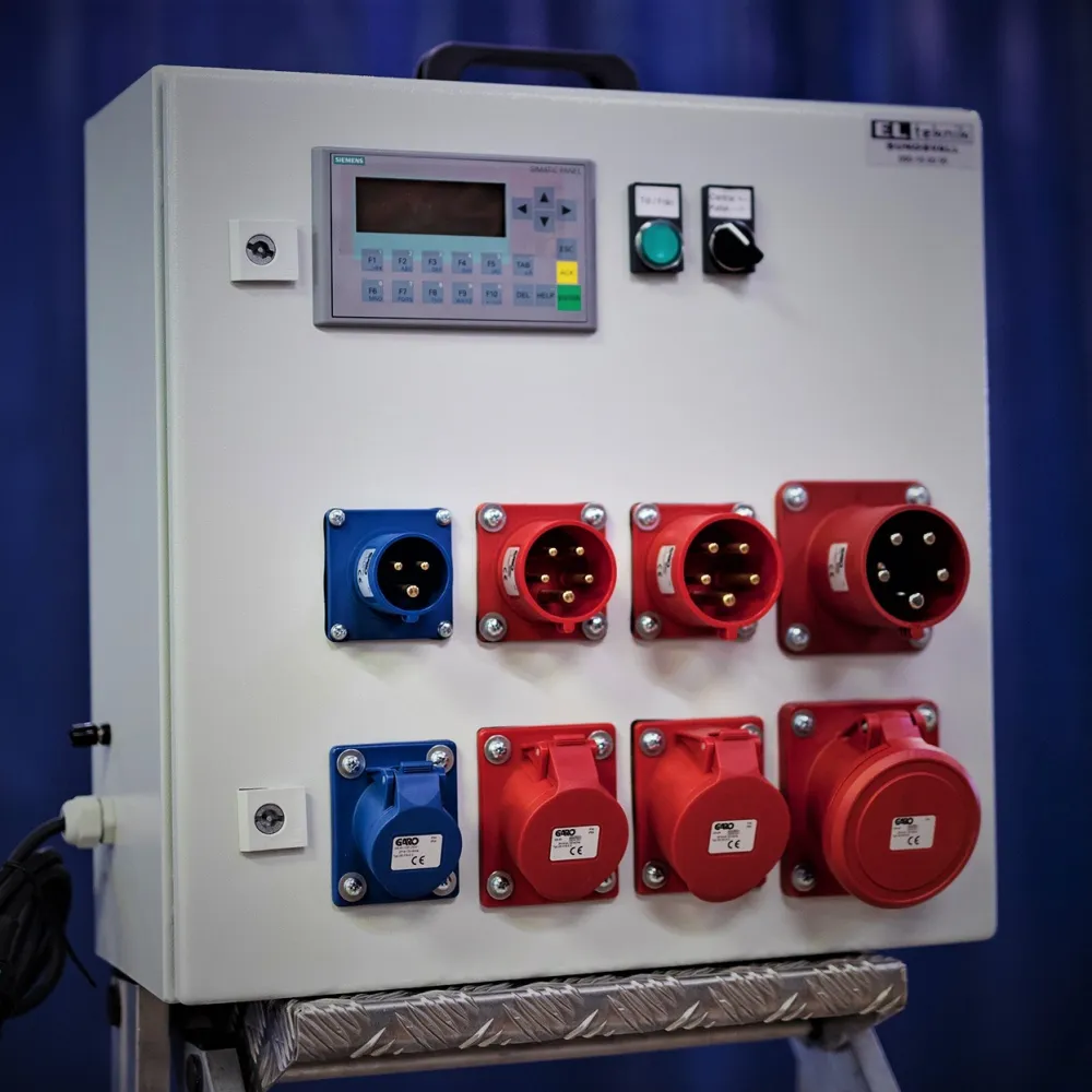 Kabelprovare 50100 med Siemens-display och CEE-uttag för 16, 32 och 63 A